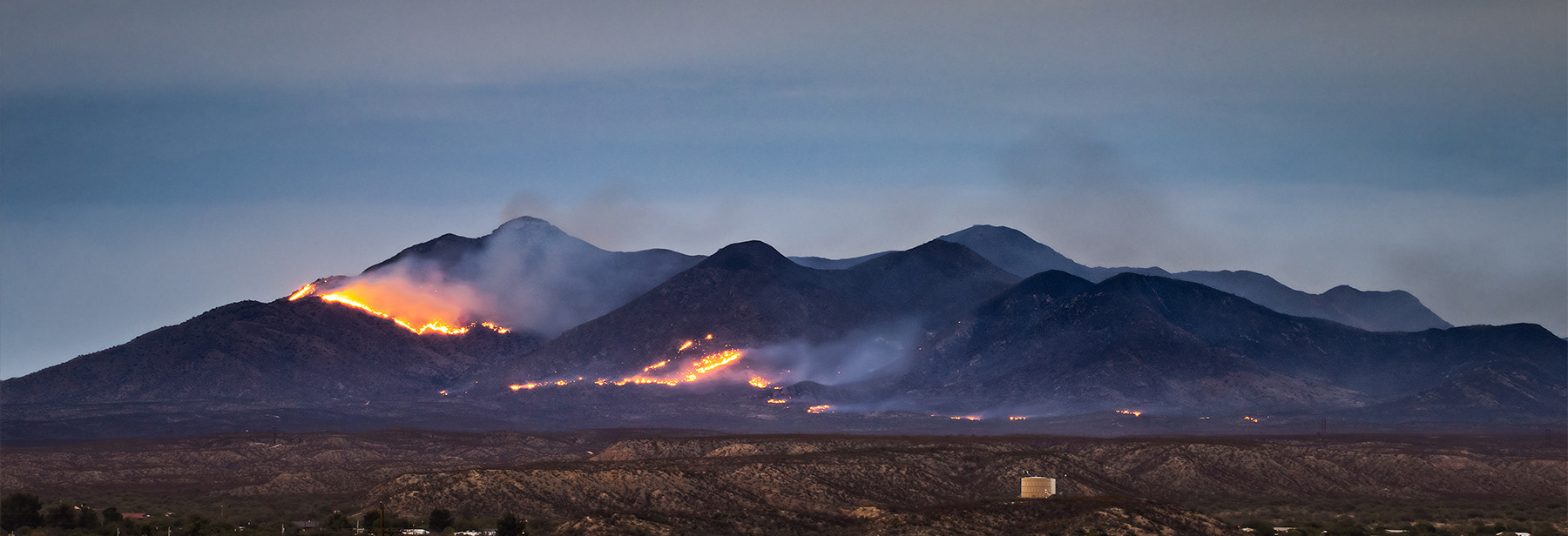 Wildfire in the Catalina Mountains