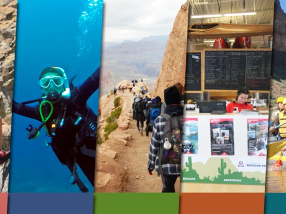 Outdoor activities collage