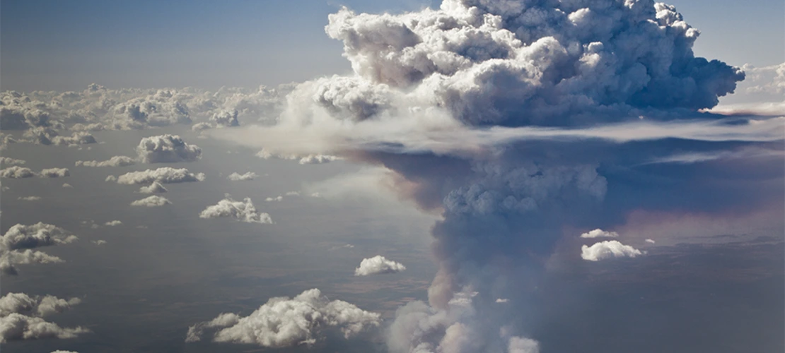 storm clouds in atmosphere