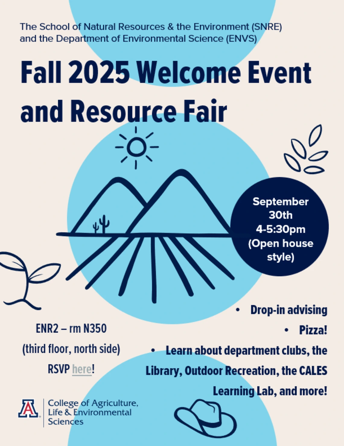 Fall 2025 Welcome Event and Resource Fair Flyer