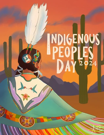 Indigenous Peoples Day 2024 poster