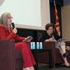 Arizona Gov. Katie Hobbs speaking from a stage