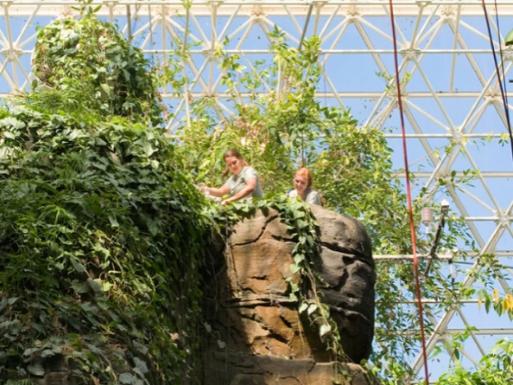 Researchers working in Biosphere 2.