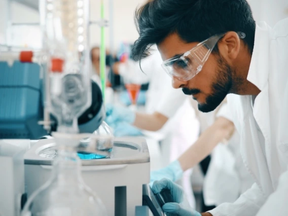 Scientist working in a laboratory