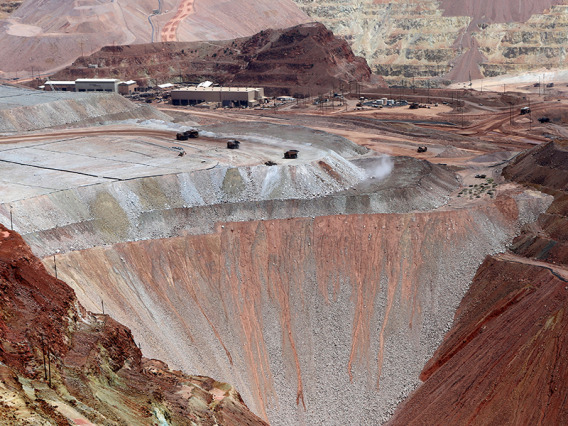 A wide view of an Arizona mine