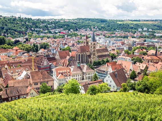 Rooftops from hillside view in Stuggart, Germany