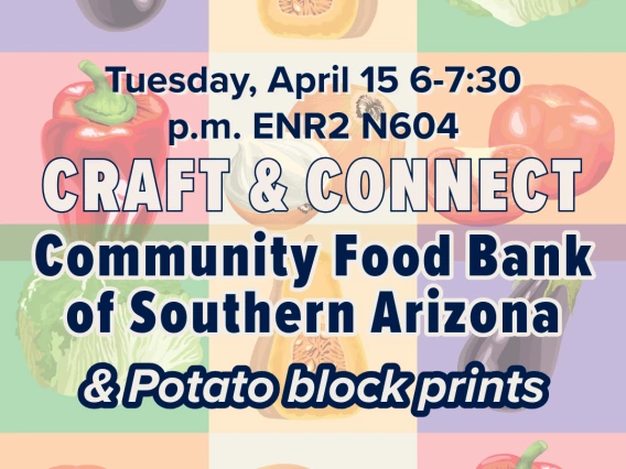 Flyer for Craft and Connect with the Community Food Bank of Southern Arizona