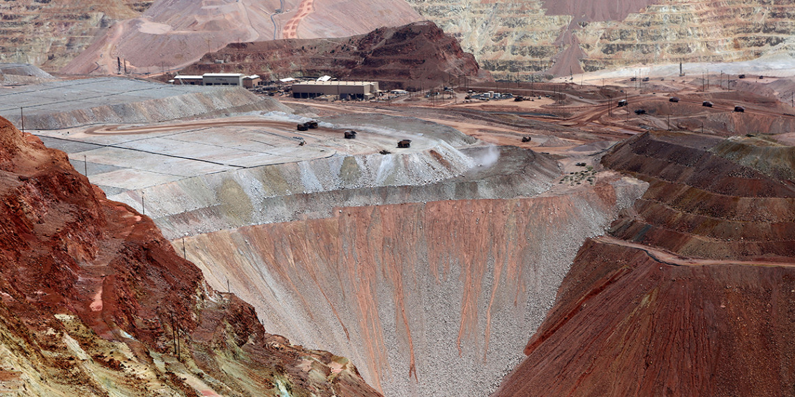 A wide view of an Arizona mine
