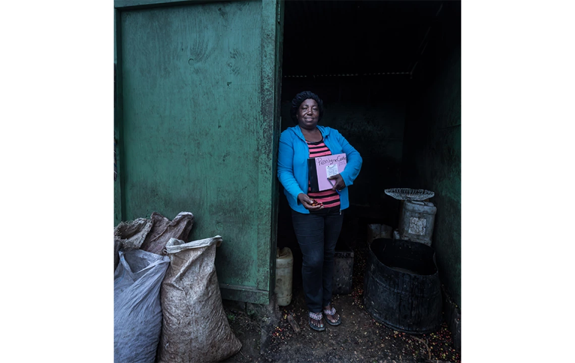 woman standing in doorway