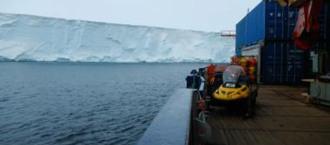glacier in Antarctic waters
