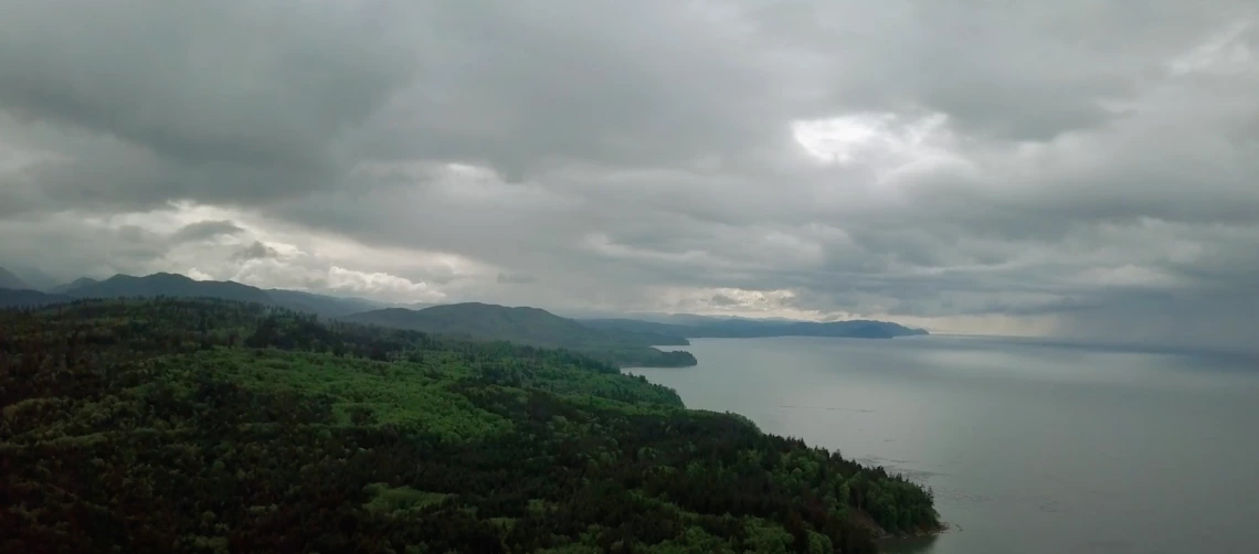 view of ocean from cliff