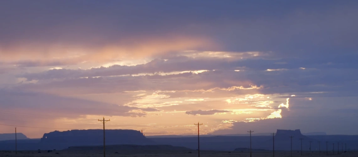 sunset in American Southwest