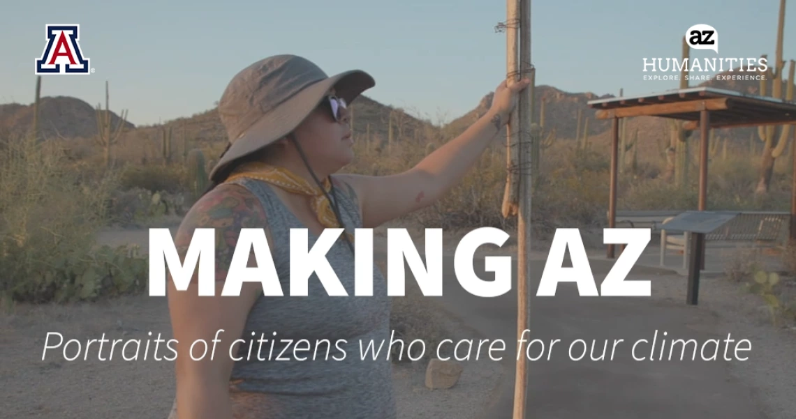 Making Arizona on Sonoran Desert background