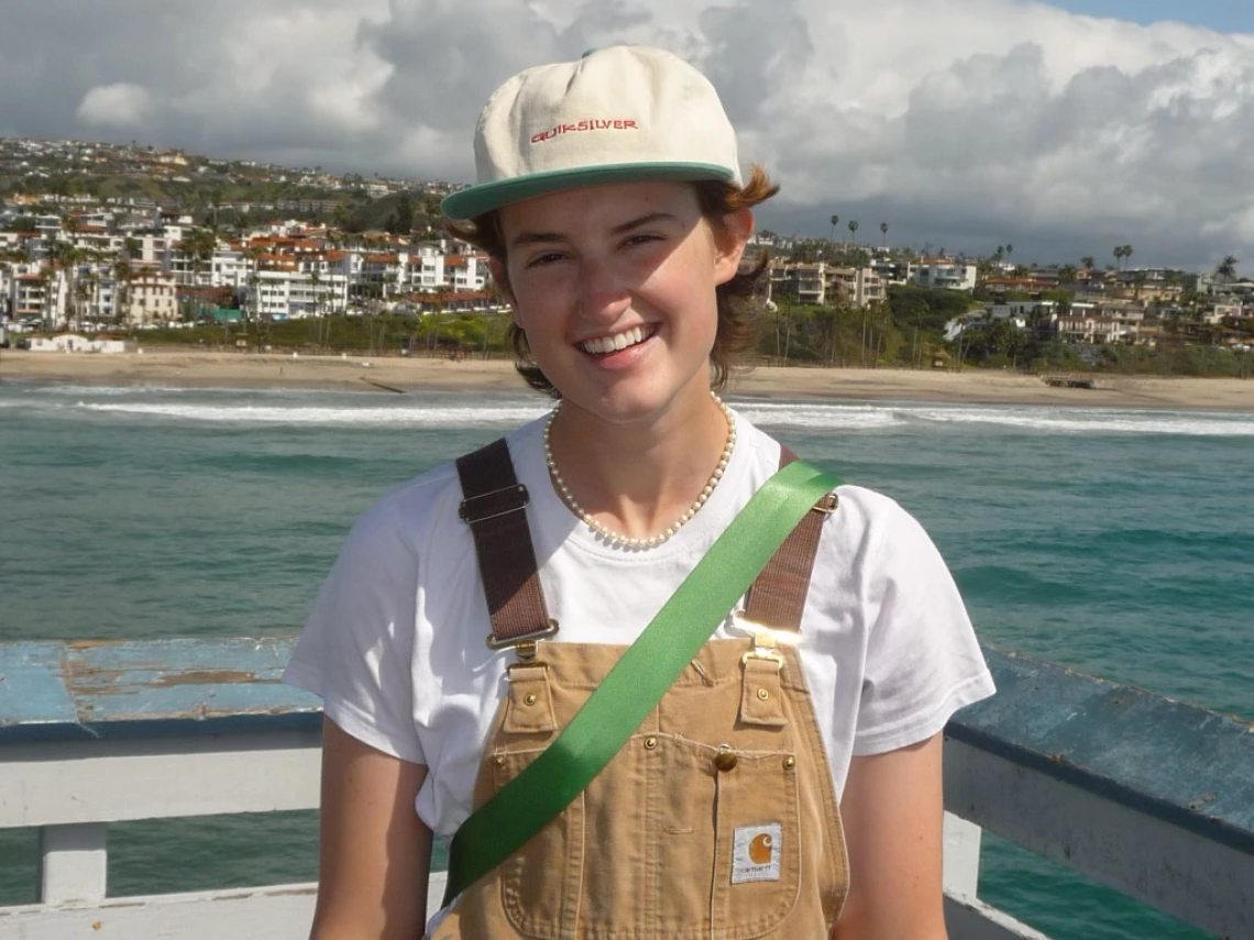 Sawyer Sullivan standing on a pier