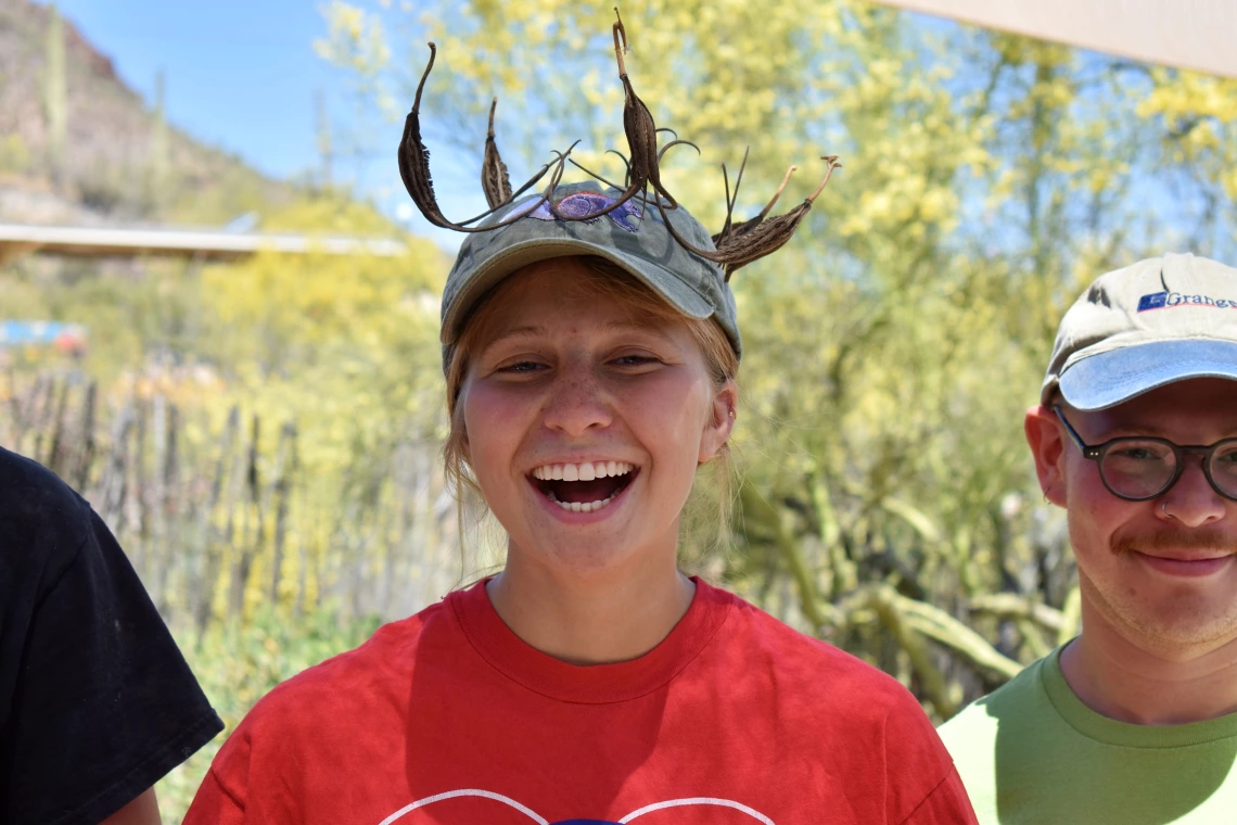 Greta Cotraccia smiling outside