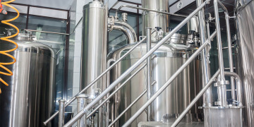 Large beer brewing equipment