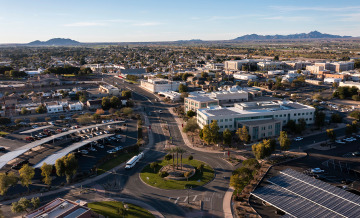 Aerial view of Yuma, Arizona