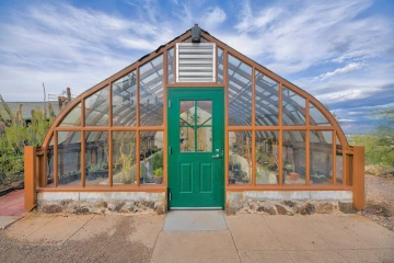 Desert Lab greenhouse on Tumamoc Hill