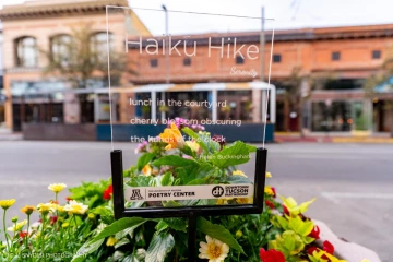 "Haiku Hike" sign outside