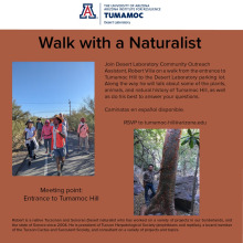 "Walk with a Naturalist" graphic